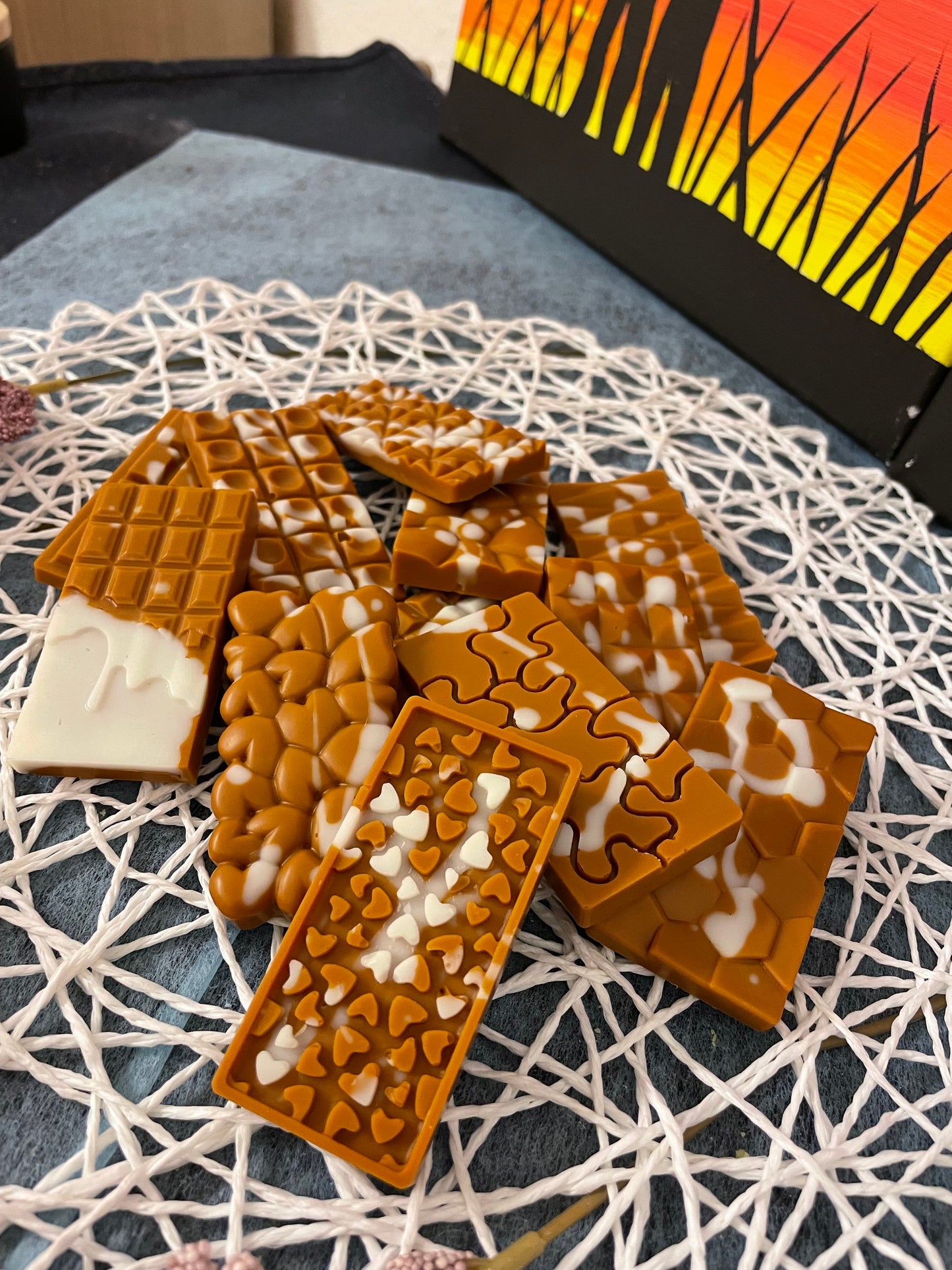 12 Stück Wax Melts Schoki Tafel