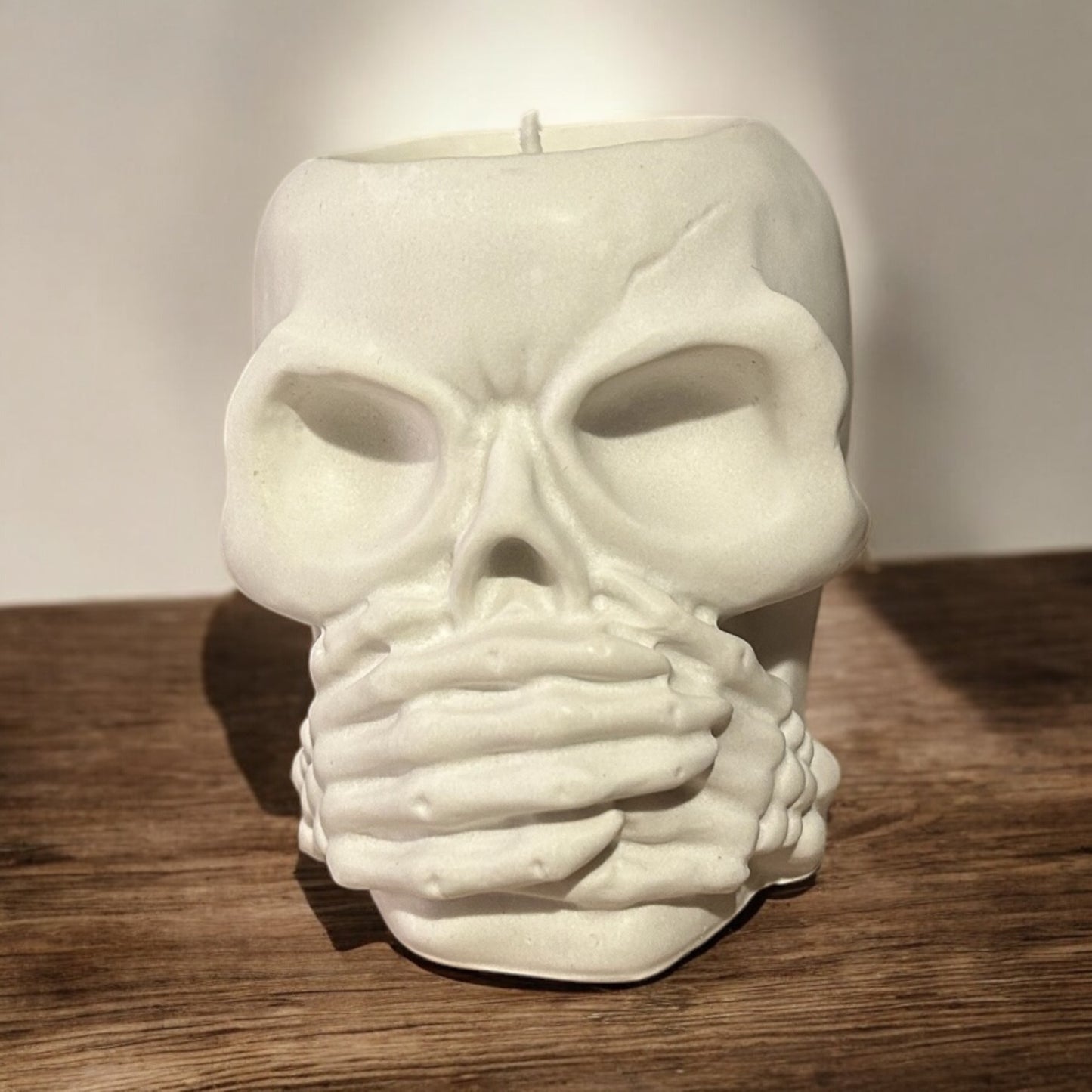 Totenkopf 3er Set als Behälter Kerzen oder kleiner Blumentopf usw.