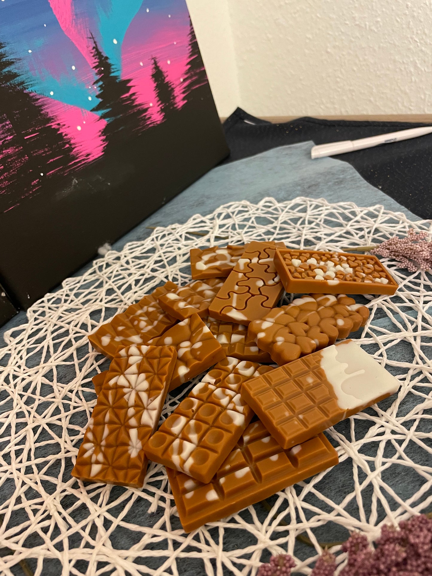 12 Stück Wax Melts Schoki Tafel